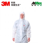 3M 4515白色带帽连体防护服M L XL XXL 20件/箱